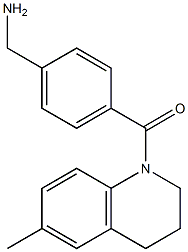 1-{4-[(6-methyl-3,4-dihydroquinolin-1(2H)-yl)carbonyl]phenyl}methanamine Struktur