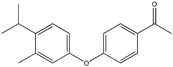 1-{4-[3-methyl-4-(propan-2-yl)phenoxy]phenyl}ethan-1-one Struktur