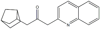 1-{bicyclo[2.2.1]heptan-2-yl}-3-(quinolin-2-yl)propan-2-one Struktur