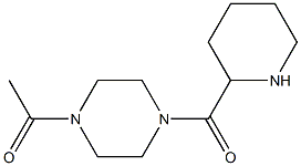 1-acetyl-4-(piperidin-2-ylcarbonyl)piperazine Struktur