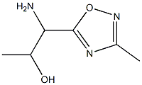 1-amino-1-(3-methyl-1,2,4-oxadiazol-5-yl)propan-2-ol Struktur