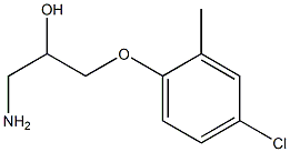 1-amino-3-(4-chloro-2-methylphenoxy)propan-2-ol Struktur