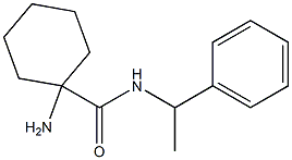 1-amino-N-(1-phenylethyl)cyclohexanecarboxamide Struktur