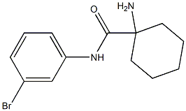 1-amino-N-(3-bromophenyl)cyclohexanecarboxamide Struktur