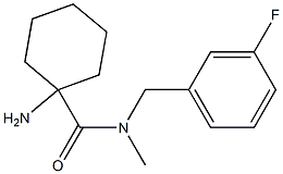 1-amino-N-[(3-fluorophenyl)methyl]-N-methylcyclohexane-1-carboxamide Struktur