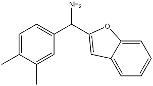 1-benzofuran-2-yl(3,4-dimethylphenyl)methanamine Struktur