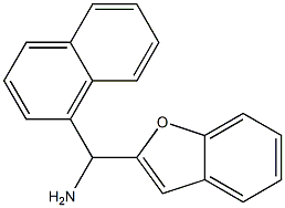 1-benzofuran-2-yl(naphthalen-1-yl)methanamine Struktur