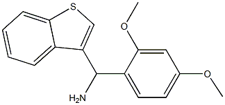 1-benzothiophen-3-yl(2,4-dimethoxyphenyl)methanamine Struktur