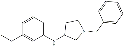 1-benzyl-N-(3-ethylphenyl)pyrrolidin-3-amine Struktur