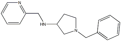 1-benzyl-N-(pyridin-2-ylmethyl)pyrrolidin-3-amine Struktur