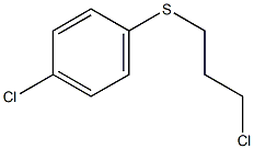 1-chloro-4-[(3-chloropropyl)sulfanyl]benzene Struktur