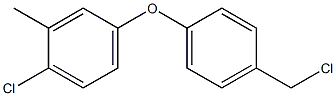 1-chloro-4-[4-(chloromethyl)phenoxy]-2-methylbenzene Struktur