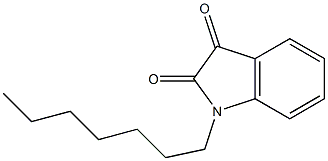 1-heptyl-2,3-dihydro-1H-indole-2,3-dione Struktur