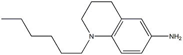 1-hexyl-1,2,3,4-tetrahydroquinolin-6-amine Struktur