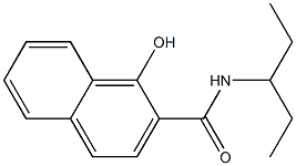 1-hydroxy-N-(pentan-3-yl)naphthalene-2-carboxamide Struktur