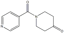 1-isonicotinoylpiperidin-4-one Struktur