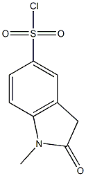 1-methyl-2-oxo-2,3-dihydro-1H-indole-5-sulfonyl chloride Struktur