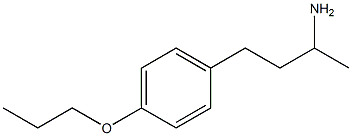 1-methyl-3-(4-propoxyphenyl)propylamine Struktur