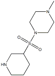 1-methyl-4-(piperidin-3-ylsulfonyl)piperazine Struktur