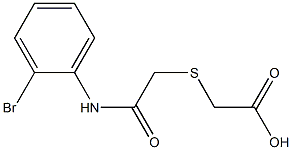 2-({[(2-bromophenyl)carbamoyl]methyl}sulfanyl)acetic acid Struktur