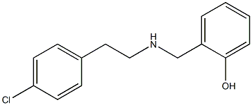 2-({[2-(4-chlorophenyl)ethyl]amino}methyl)phenol Struktur