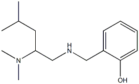 2-({[2-(dimethylamino)-4-methylpentyl]amino}methyl)phenol Struktur