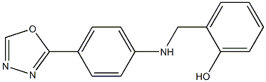 2-({[4-(1,3,4-oxadiazol-2-yl)phenyl]amino}methyl)phenol Struktur