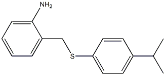 2-({[4-(propan-2-yl)phenyl]sulfanyl}methyl)aniline Struktur