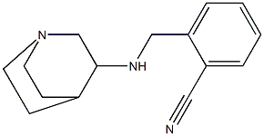 2-({1-azabicyclo[2.2.2]octan-3-ylamino}methyl)benzonitrile Struktur