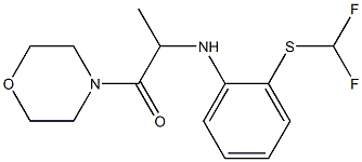 2-({2-[(difluoromethyl)sulfanyl]phenyl}amino)-1-(morpholin-4-yl)propan-1-one Struktur