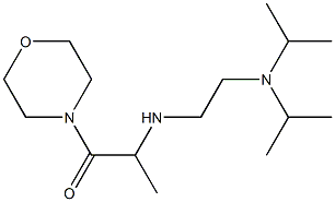 2-({2-[bis(propan-2-yl)amino]ethyl}amino)-1-(morpholin-4-yl)propan-1-one Struktur