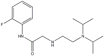 2-({2-[bis(propan-2-yl)amino]ethyl}amino)-N-(2-fluorophenyl)acetamide Struktur