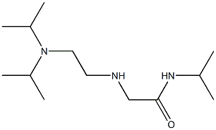 2-({2-[bis(propan-2-yl)amino]ethyl}amino)-N-(propan-2-yl)acetamide Struktur