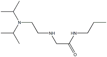 2-({2-[bis(propan-2-yl)amino]ethyl}amino)-N-propylacetamide Struktur