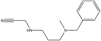 2-({3-[benzyl(methyl)amino]propyl}amino)acetonitrile Struktur