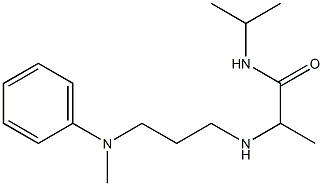 2-({3-[methyl(phenyl)amino]propyl}amino)-N-(propan-2-yl)propanamide Struktur