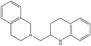 2-(1,2,3,4-tetrahydroisoquinolin-2-ylmethyl)-1,2,3,4-tetrahydroquinoline Struktur