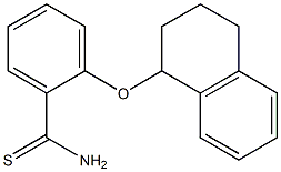 2-(1,2,3,4-tetrahydronaphthalen-1-yloxy)benzene-1-carbothioamide Struktur