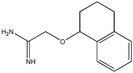 2-(1,2,3,4-tetrahydronaphthalen-1-yloxy)ethanimidamide Struktur