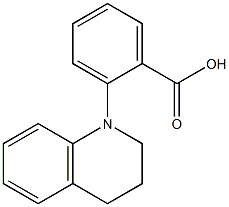 2-(1,2,3,4-tetrahydroquinolin-1-yl)benzoic acid Struktur