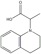 2-(1,2,3,4-tetrahydroquinolin-1-yl)propanoic acid Struktur