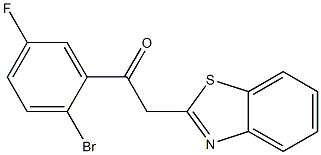 2-(1,3-benzothiazol-2-yl)-1-(2-bromo-5-fluorophenyl)ethan-1-one Struktur