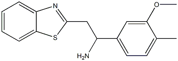 2-(1,3-benzothiazol-2-yl)-1-(3-methoxy-4-methylphenyl)ethan-1-amine Struktur