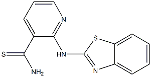 2-(1,3-benzothiazol-2-ylamino)pyridine-3-carbothioamide Struktur