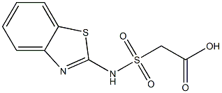 2-(1,3-benzothiazol-2-ylsulfamoyl)acetic acid Struktur