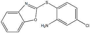 2-(1,3-benzoxazol-2-ylsulfanyl)-5-chloroaniline Struktur