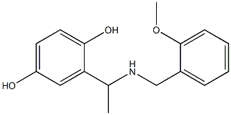 2-(1-{[(2-methoxyphenyl)methyl]amino}ethyl)benzene-1,4-diol Struktur