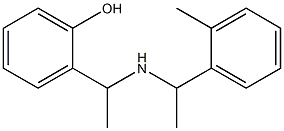 2-(1-{[1-(2-methylphenyl)ethyl]amino}ethyl)phenol Struktur