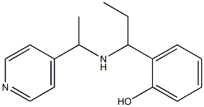 2-(1-{[1-(pyridin-4-yl)ethyl]amino}propyl)phenol Struktur