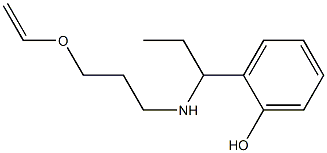 2-(1-{[3-(ethenyloxy)propyl]amino}propyl)phenol Struktur